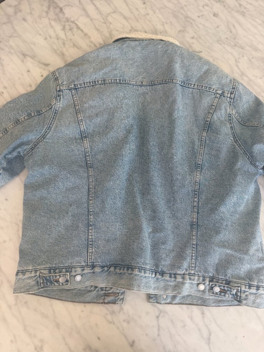 H&M Mens Denim Jacket with Cozy Lining XL - Picture 3 of 6